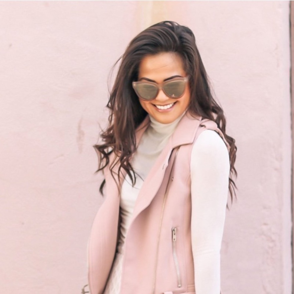 Blush moto jacket